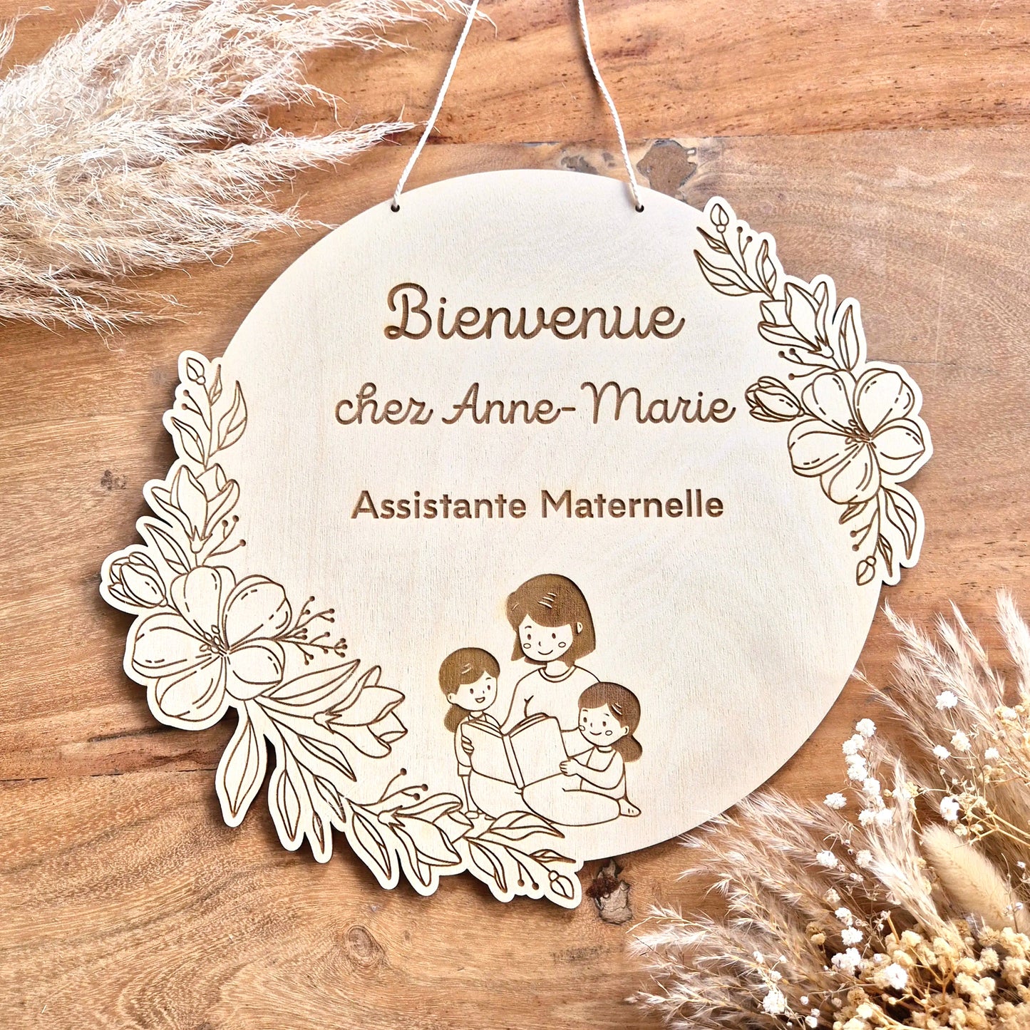 Pancarte personnalisée sur mesure - Assistante maternelle