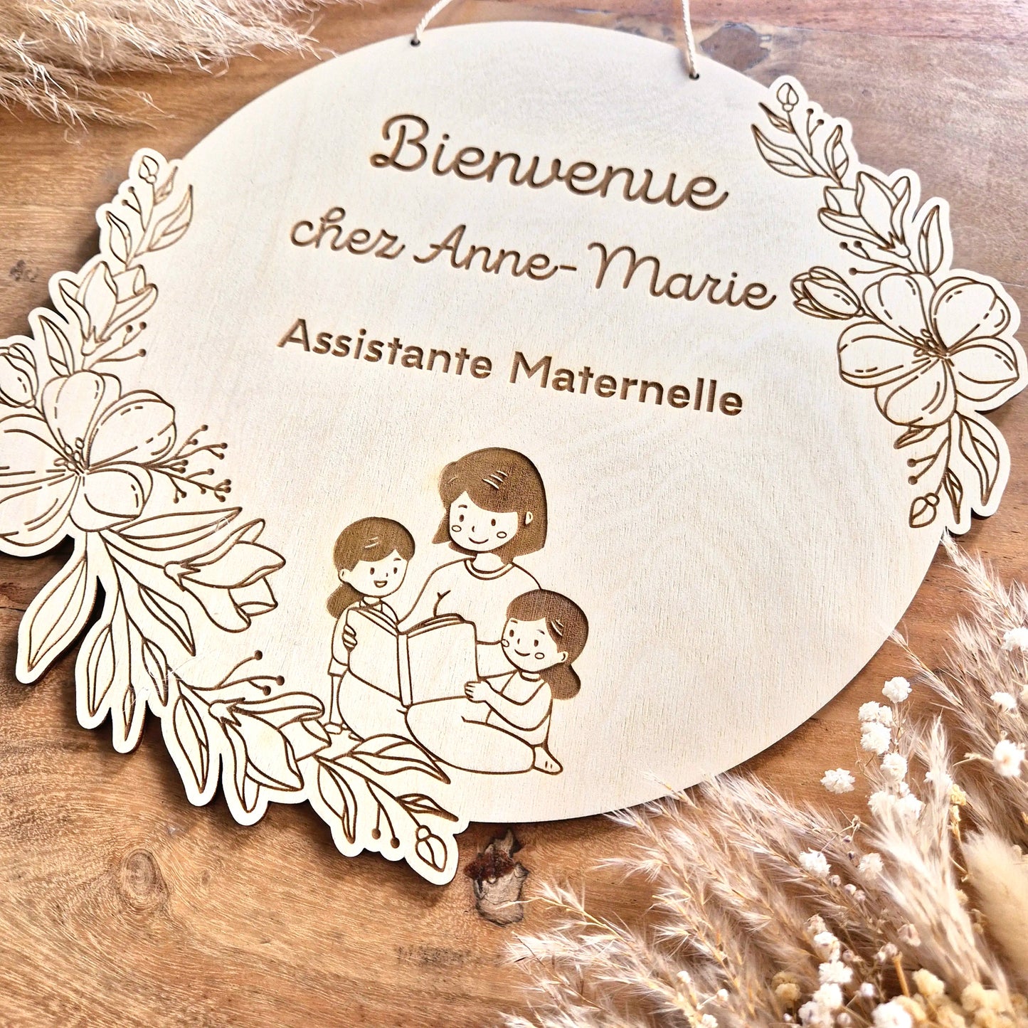 Pancarte personnalisée sur mesure - Assistante maternelle