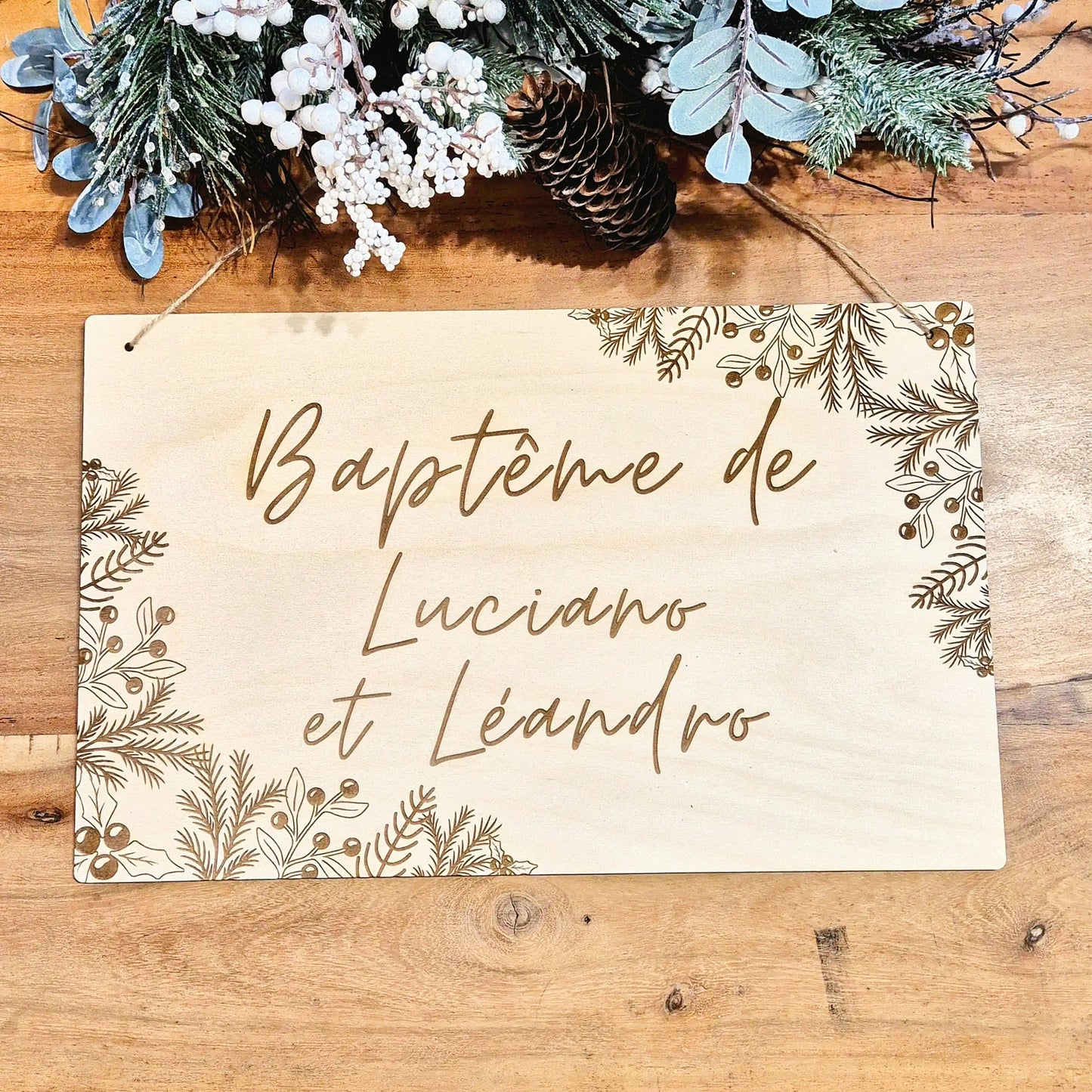Pancarte personnalisée - Baptême