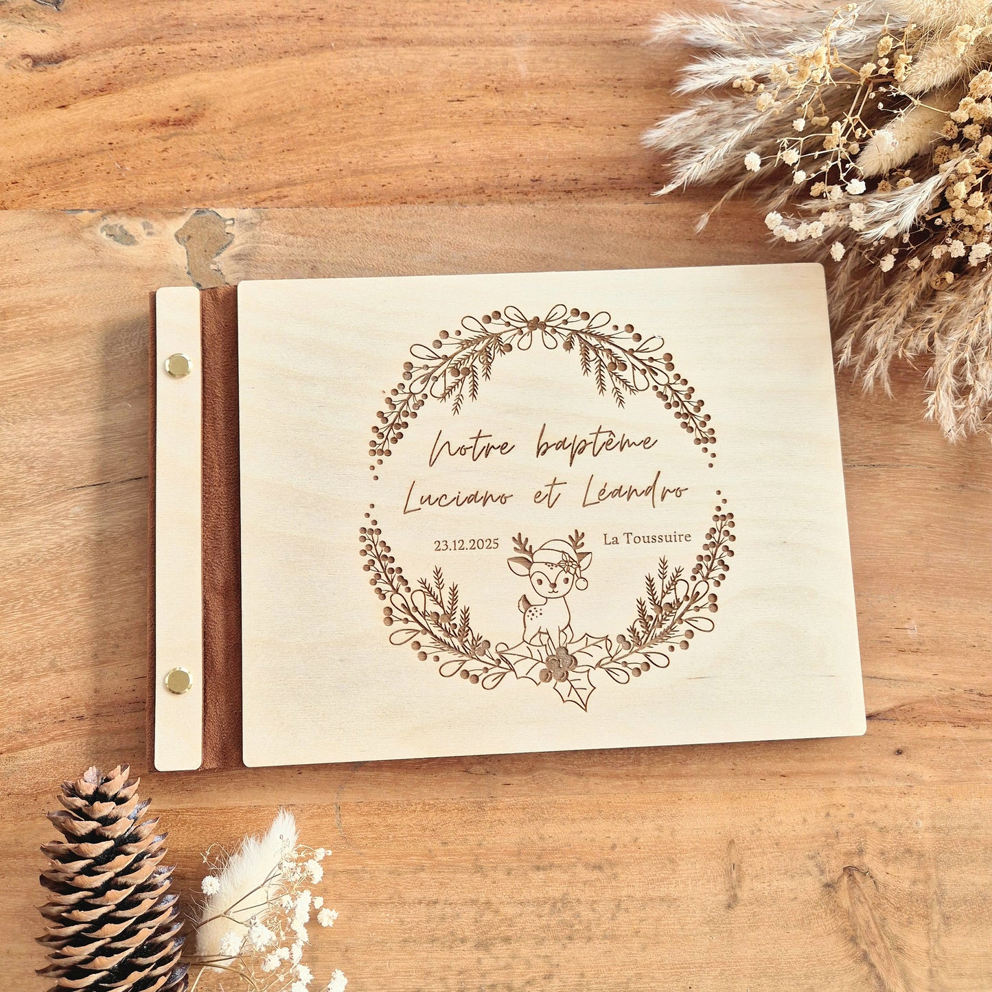 Livre d'or personnalisé sur mesure - Baptême