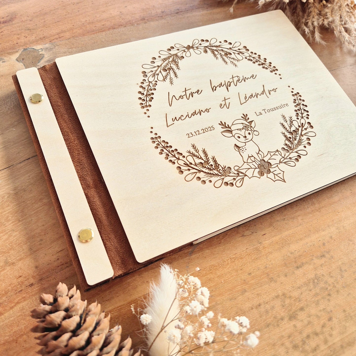 Livre d'or personnalisé sur mesure - Baptême