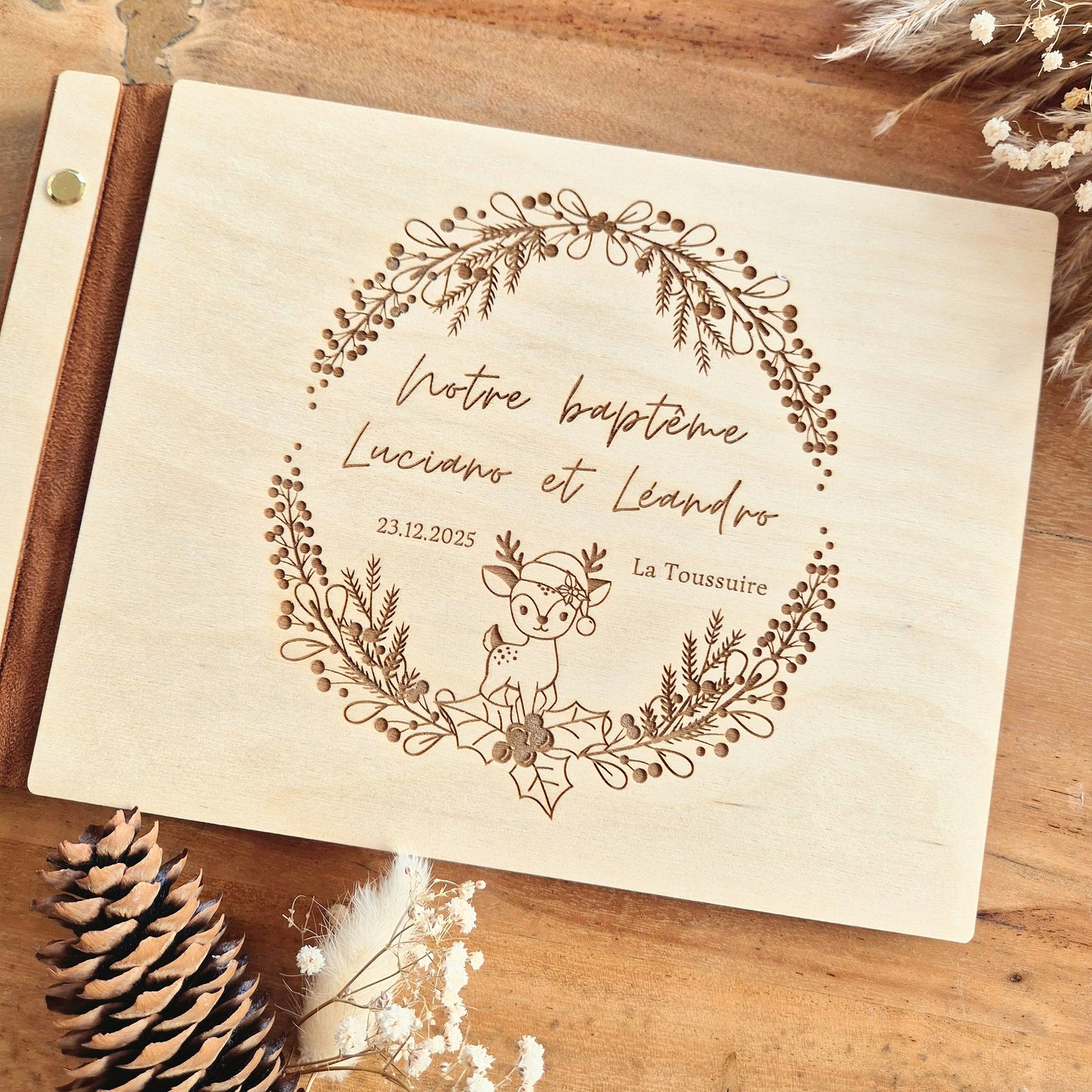 Livre d'or personnalisé sur mesure - Baptême