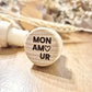 Bouchon de bouteille en bois réutilisable - Édition Saint-Valentin
