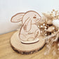 Marque place sur socle personnalisé - Lapin