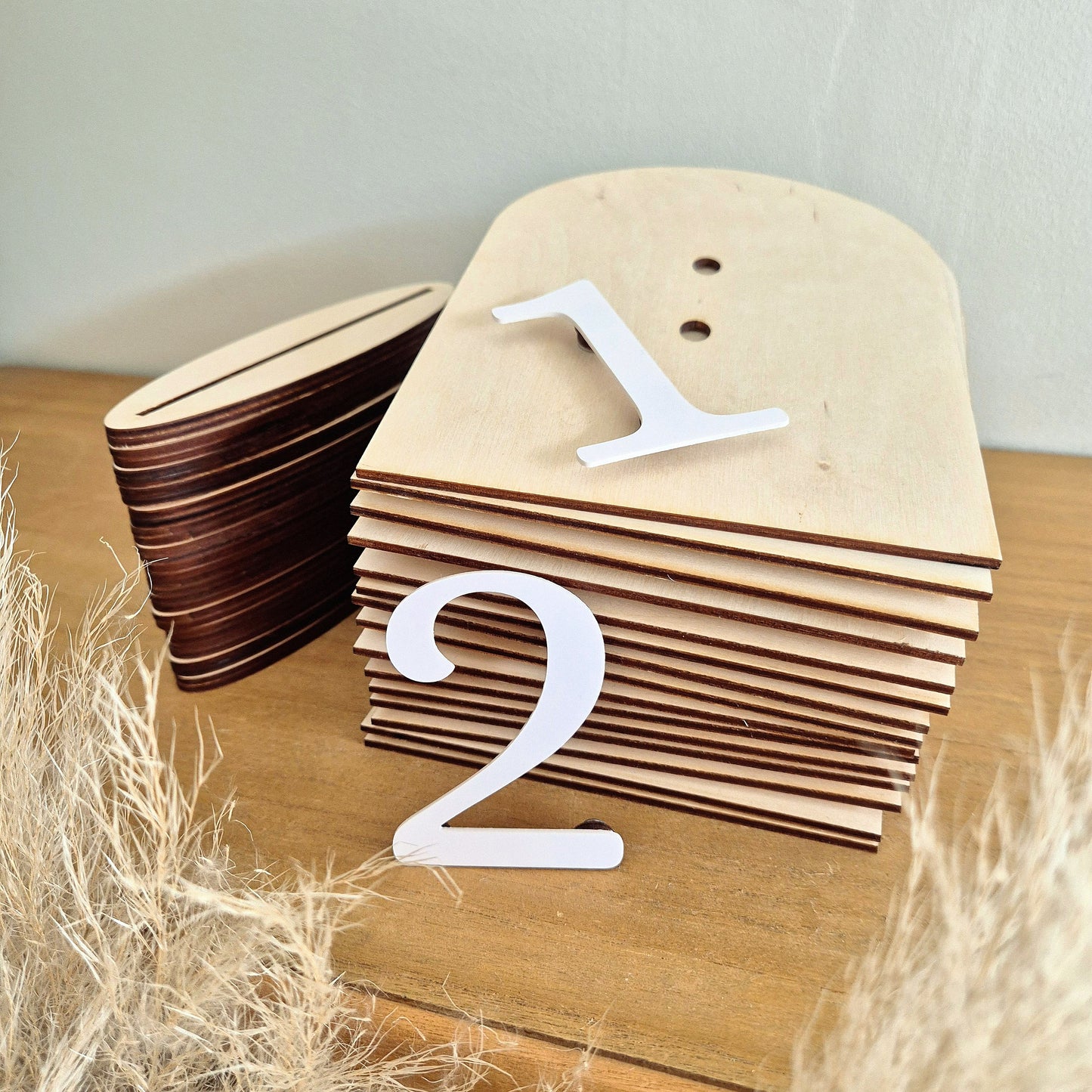 Numéros de table en bois pour professionnels – Mariage & Événements