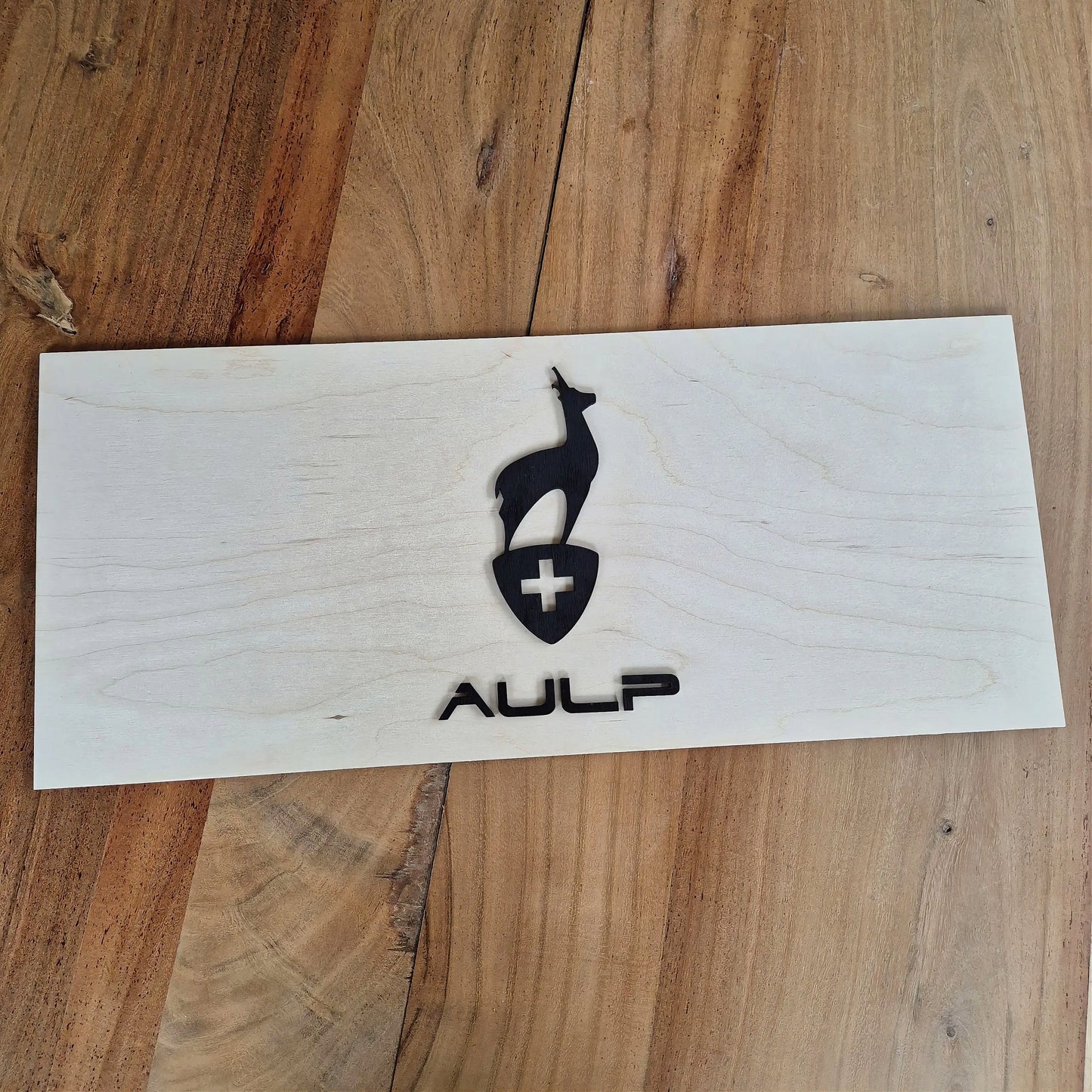 3 pancartes en bois sur mesure -  Logos + destockage