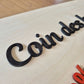 Pancarte en bois sur-mesure pour boutique