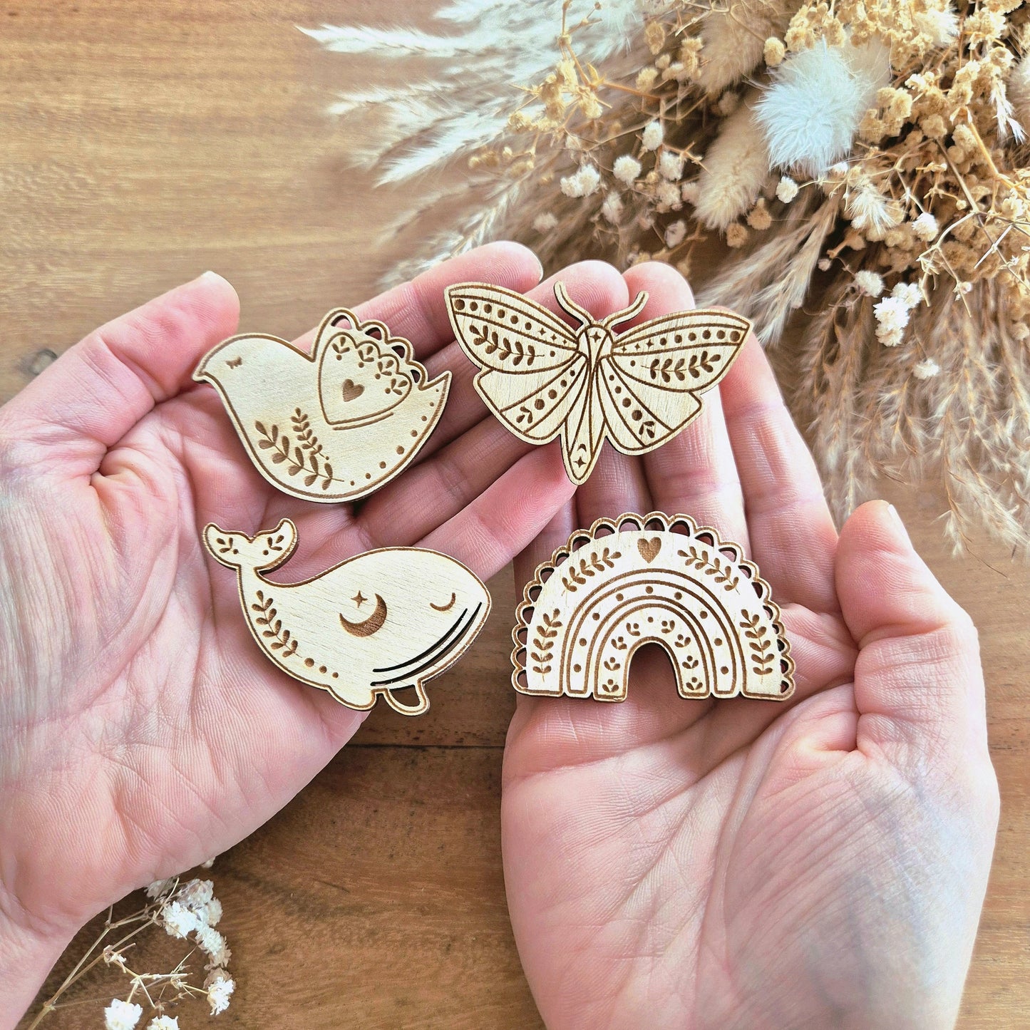 Lot de 4 magnets - Collection poétique