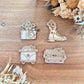 Lot de 4 magnets - Collection vintage