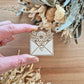 Magnet enveloppe fleurie
