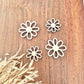 Lot de 4 magnets marguerites