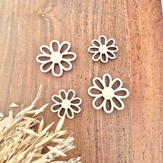 Lot de 4 magnets marguerites