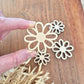Lot de 4 magnets marguerites