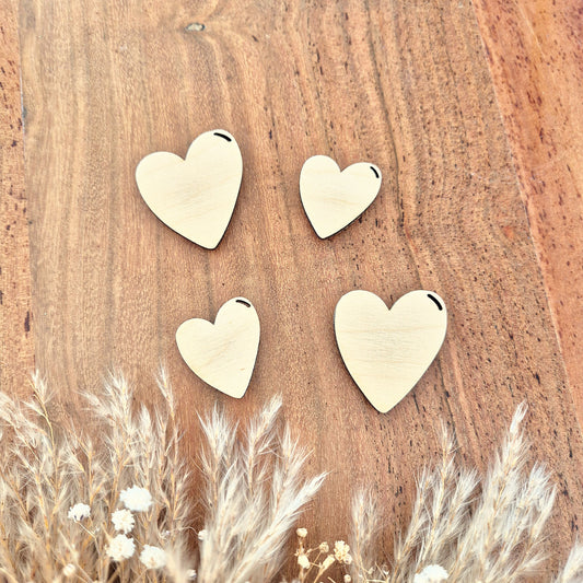 Lot de 4 magnets coeurs