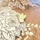 Bouquet éternel en bois personnalisé - Cadeau mamie