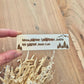 Étiquette en bois personnalisée pour boîte aux lettres - Version montagne