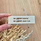 Étiquette en bois personnalisée pour boîte aux lettres - Version classique