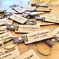 Porte-clés en bois personnalisés cadeaux clients - Quantité minimum 10
