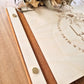 Livre d'or en bois personnalisé sur mesure mariage - Initiales fleurs