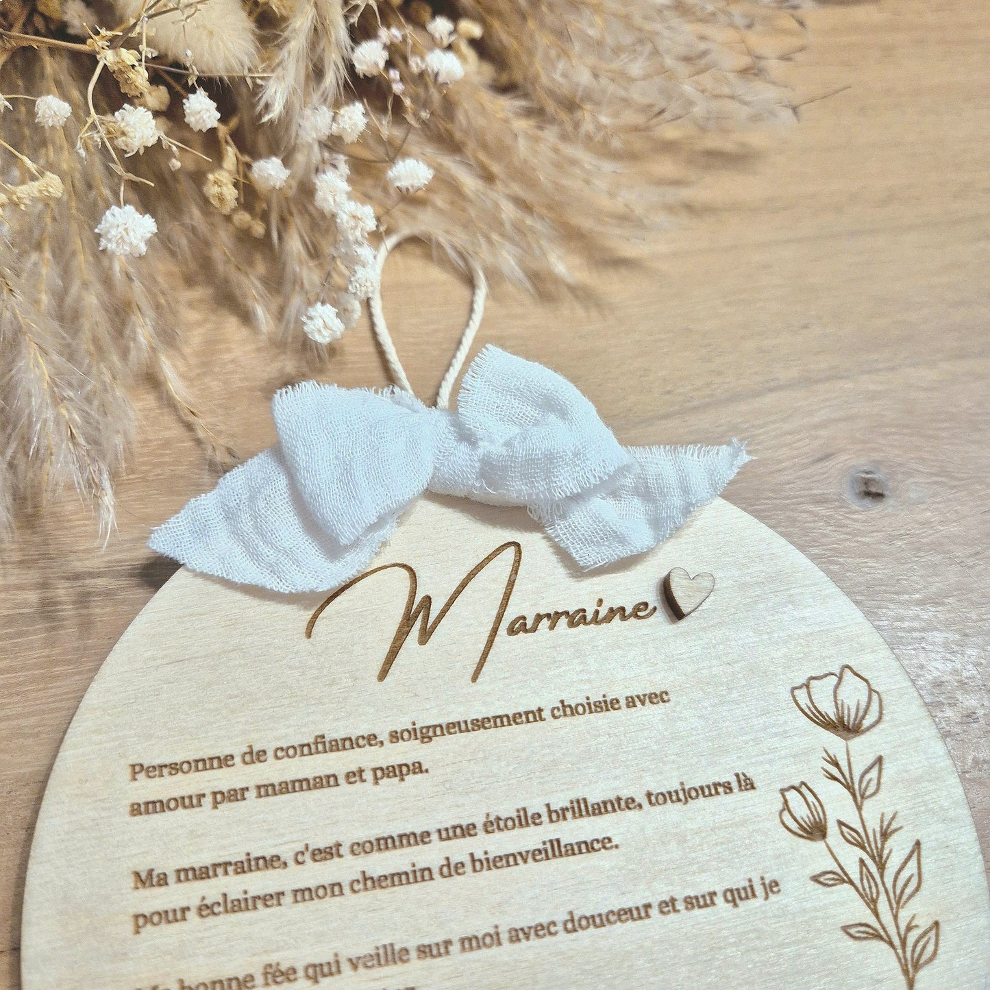 Médaillon marraine personnalisé
