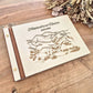Livre d'or en bois personnalisé sur mesure - Montagnes