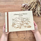 Livre d'or en bois personnalisé sur mesure - Montagnes