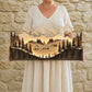 Tableau lumineux 3D en bois artisanal – Montagnes