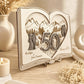 Tableau en bois Noces d'Or sur mesure