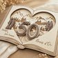 Tableau en bois Noces d'Or sur mesure