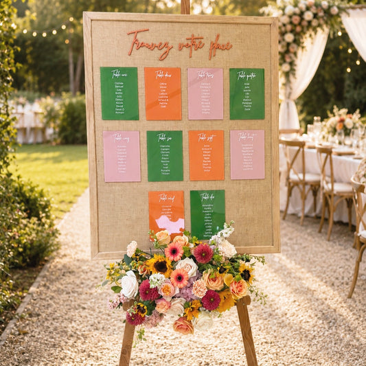 Plan de table sur mesure - Mariage & Événement