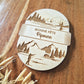Maxi magnet en bois personnalisé pêche et chasse - Cadeau Papy, Papa, Tonton, Parrain...