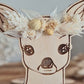 Décoration biche et fleurs séchées