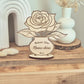 Vase rose éternelle personnalisé