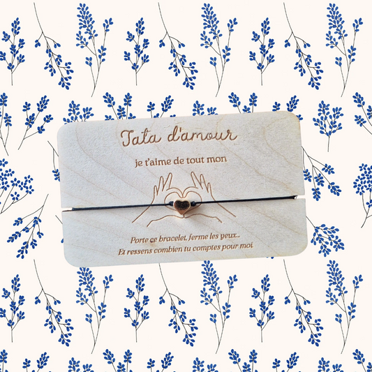 Carte bracelet message cadeau tata