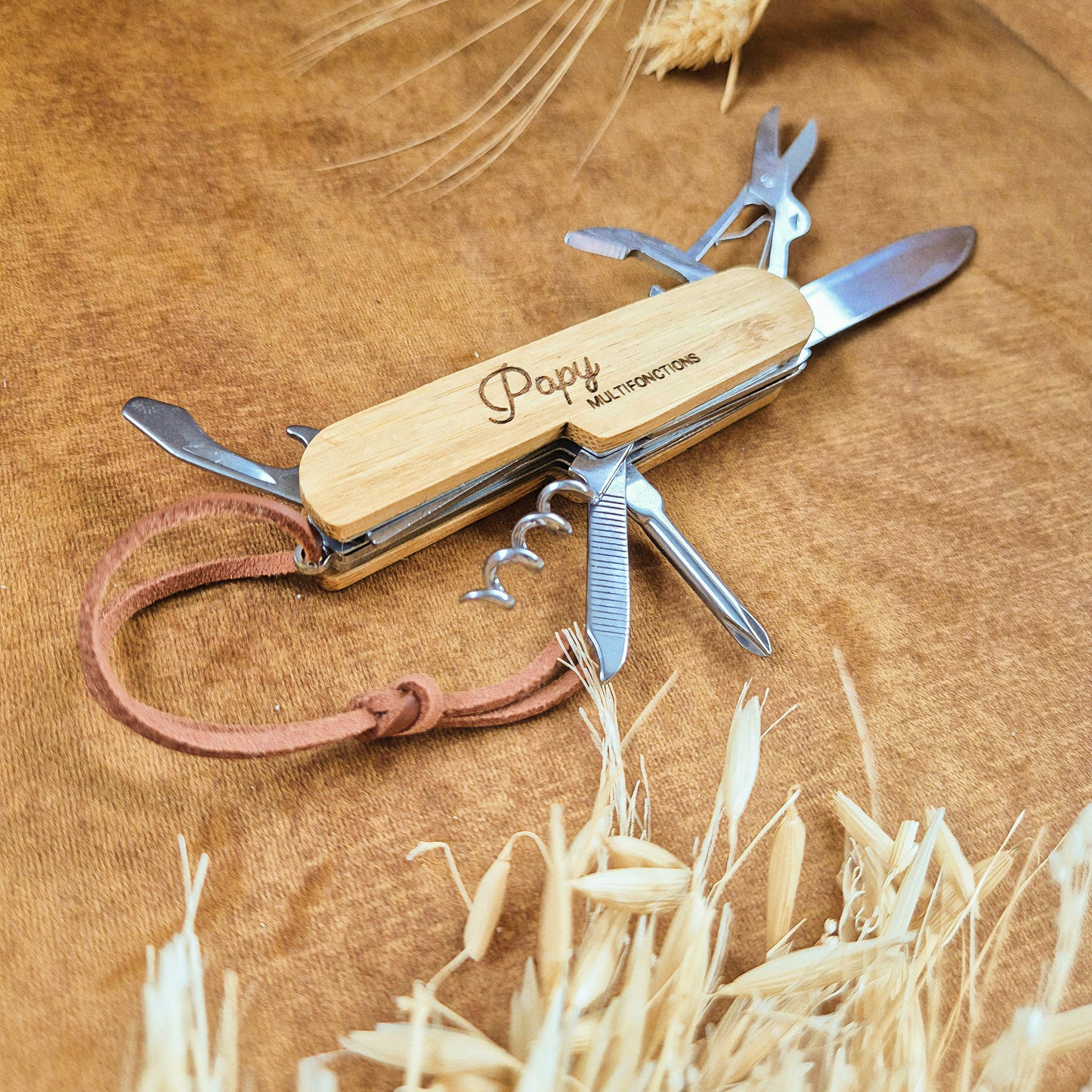 Porte-clés multifonction personnalisé - Cadeau Papy