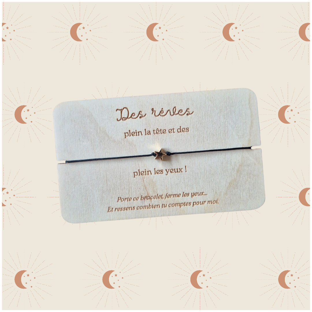 Carte bracelet message inspirant cadeau