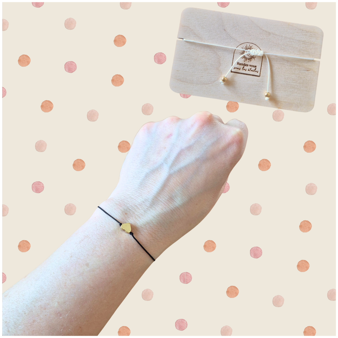Carte bracelet message cadeau Merci