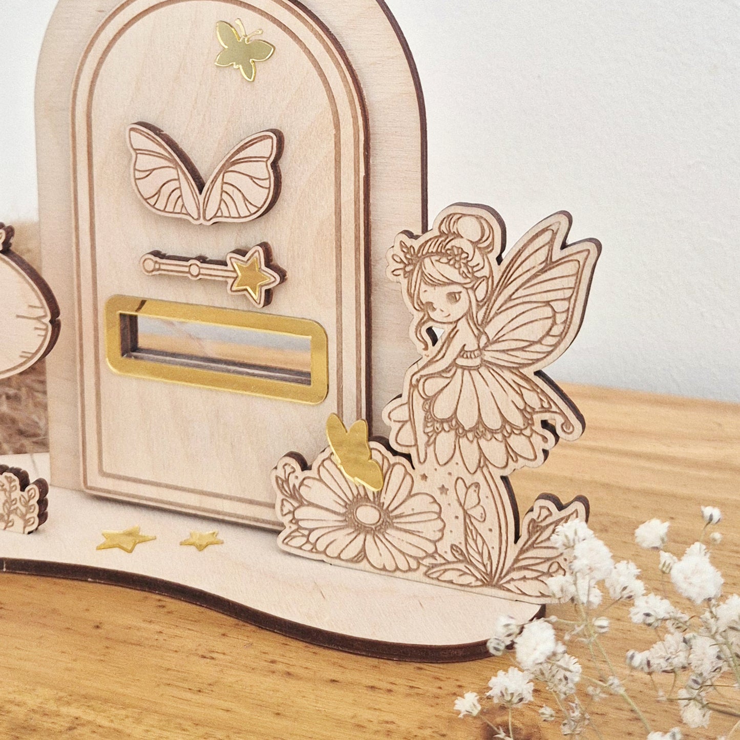 Mini porte à messages magiques personnalisée - Jardin enchanté