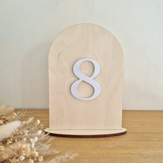 15 supports numéros de table