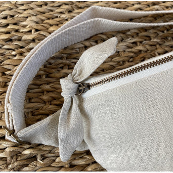 Sac banane sable 100% lin