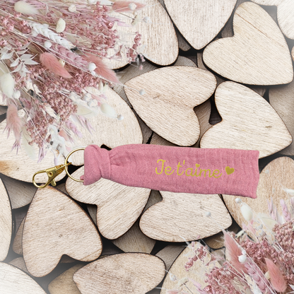 Porte-clés Je t'aime personnalisable