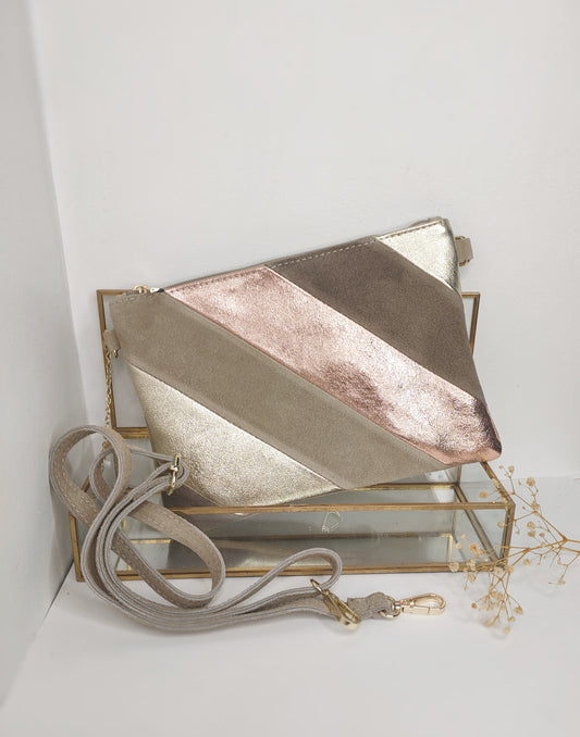 Pochette bandoulière en cuir